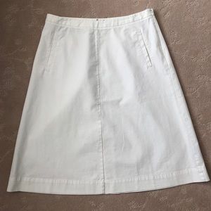 NWOT Boden White A-Line Skirt 10L
